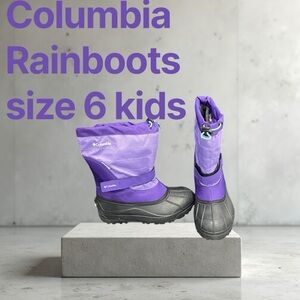 Columbia Rainboots kids size 6 ladies size 8